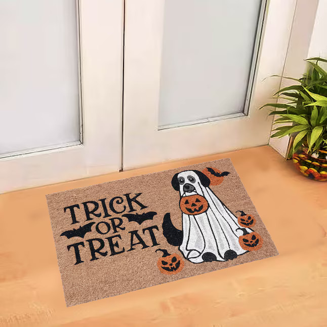 Style Selections 18-in x 30-in Natural Coir Non-Slip Grip Indoor or outdoor Summer Door Mat | Lowe's