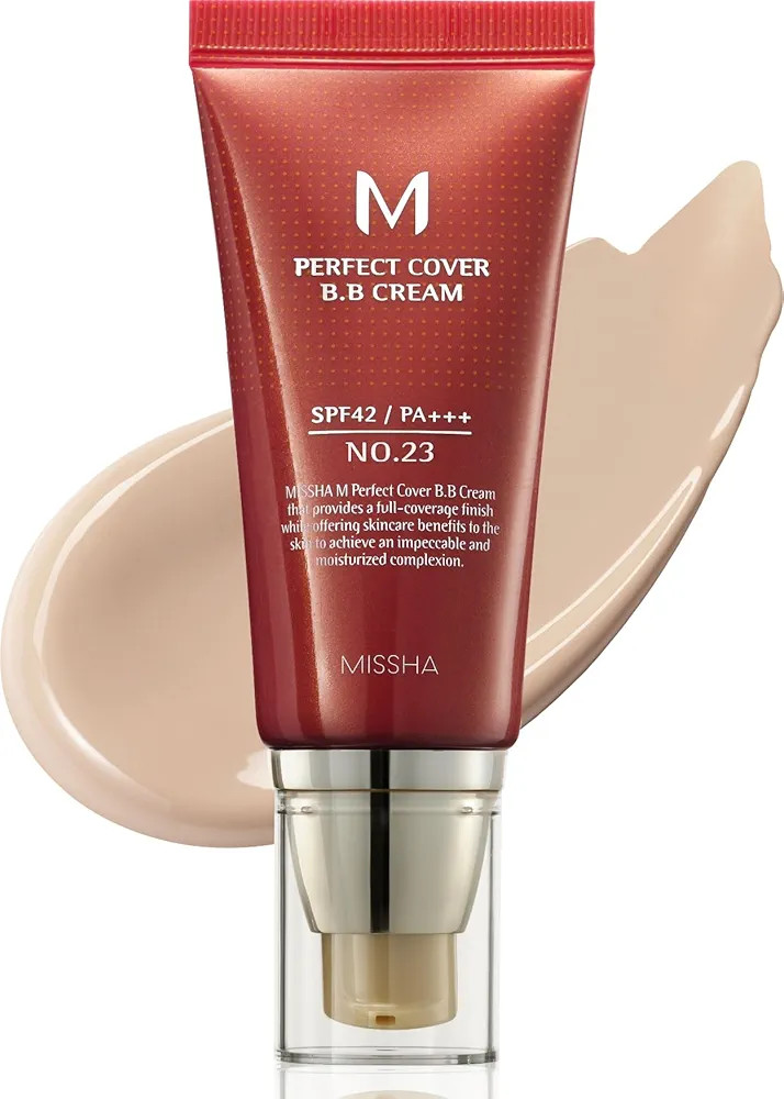 MISSHA M Perfect Cover BB Cream No.23 Natural Beige -Light/Medium with Cool/Neutral Undertone SPF... | Amazon (US)