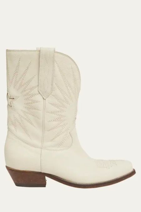 GOLDEN GOOSE - Wish Star Leather Western Boots. These star boots add a little pizzazz to your dreamy western/desert wedding. 

#LTKwedding #LTKstyletip #LTKshoecrush