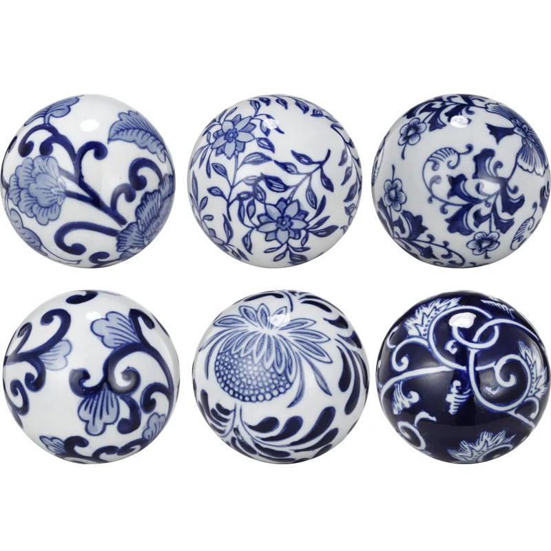 6 Piece Seychella Decorative Ball Sculpture Set | Wayfair North America