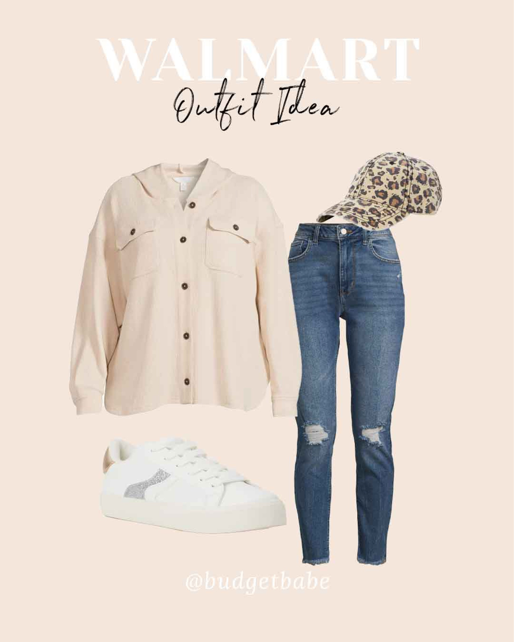 Casual outfit idea on a budget with @walmart cursory hooded jacket #walmartpartner #timeandtru #walmart 

#LTKunder50 #LTKstyletip #LTKunder100