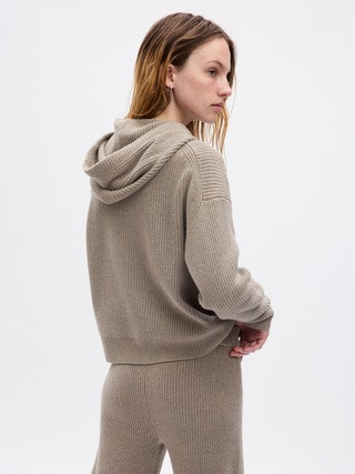 CashSoft Shaker-Stitch Sweater Hoodie | Gap (US)