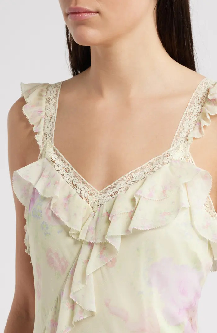 LoveShackFancy Serima Floral Ruffle Minidress | Nordstrom | Nordstrom