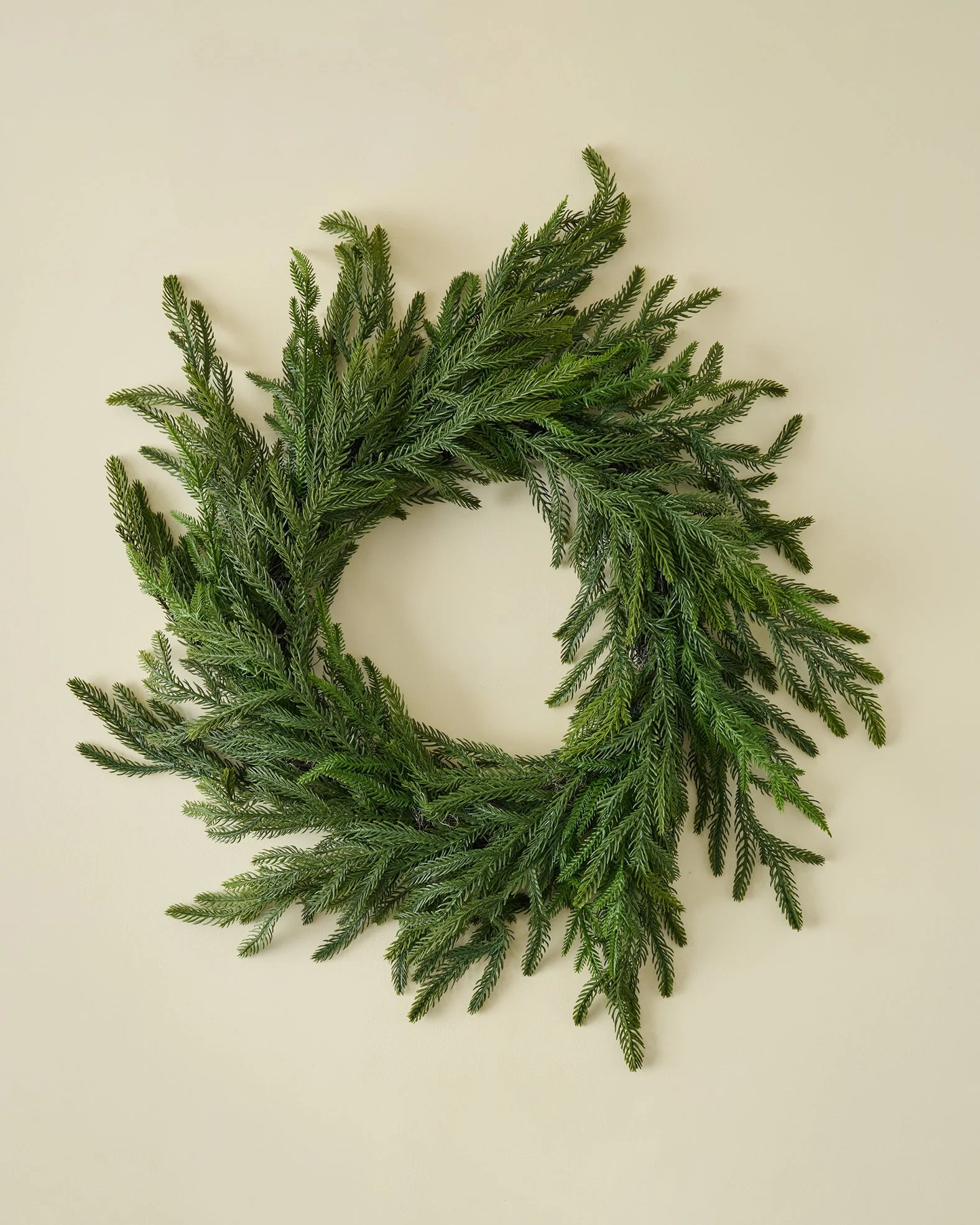 Real Touch Norfolk Pine Wreath | Magnolia