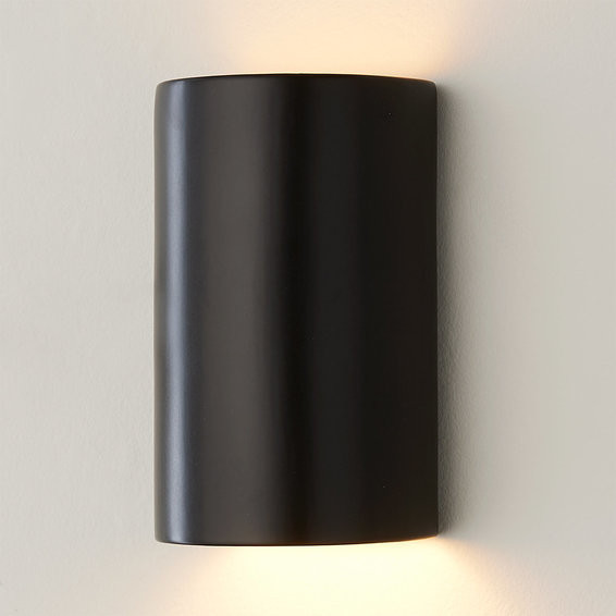 Ceramic Cylinder Sconce - Matte | Shades of Light