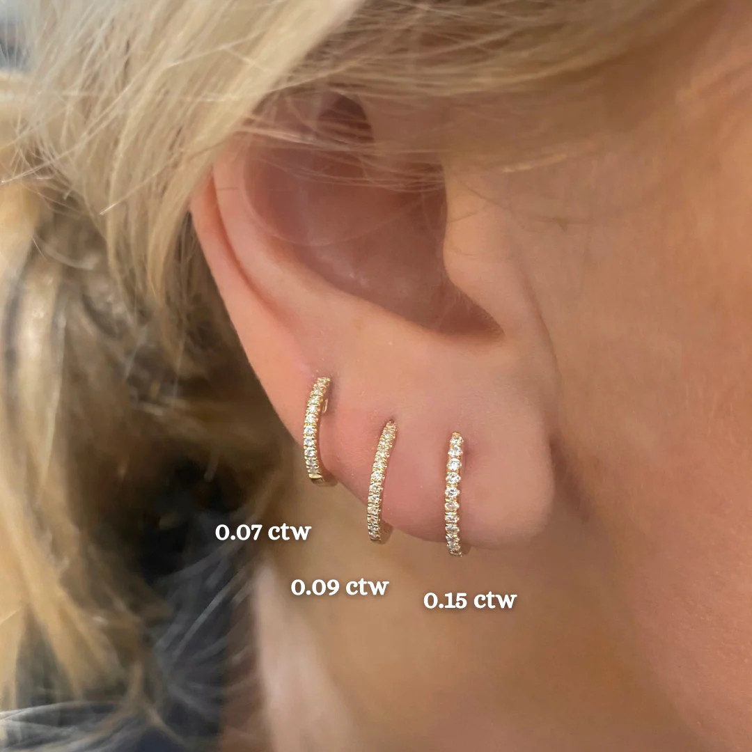 Nikki Diamond Huggie Earrings | RW Fine Jewelry