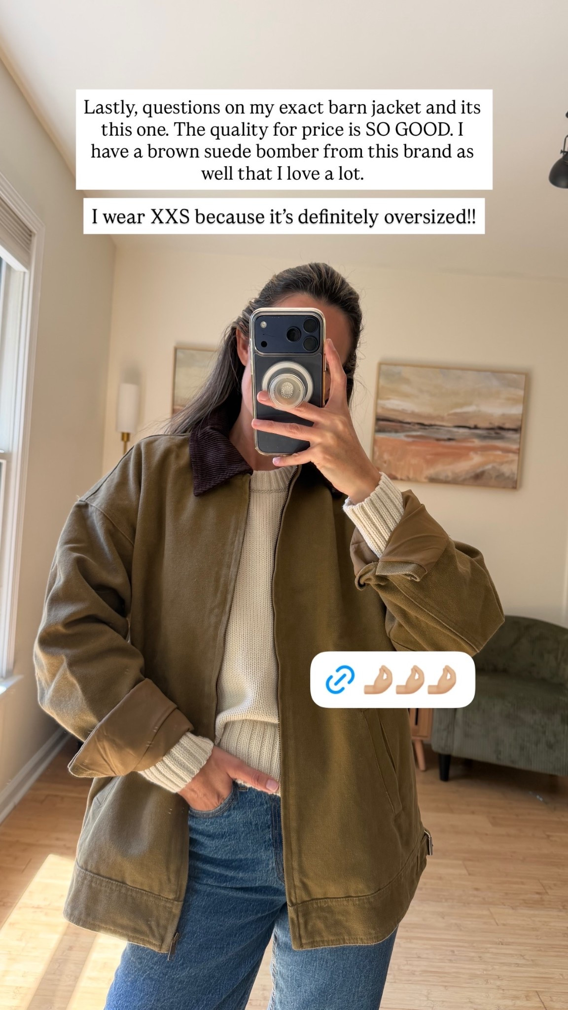 Lastly, questions on my exact barn jacket and its this one. The quality for price is SO GOOD. I have a brown suede bomber from this brand as well that I love a lot.  I wear XXS because it’s definitely oversized!!

#barnjacket
#lionnessbarnjacket
#revolve