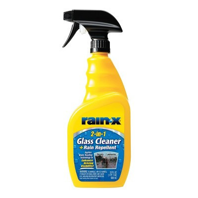 Rain-X 23oz 2 in 1 Glass Cleaner and Rain Repellent: Streak-Free Car Window Cleaner, Unscented, Removes Dirt & Prints | Target