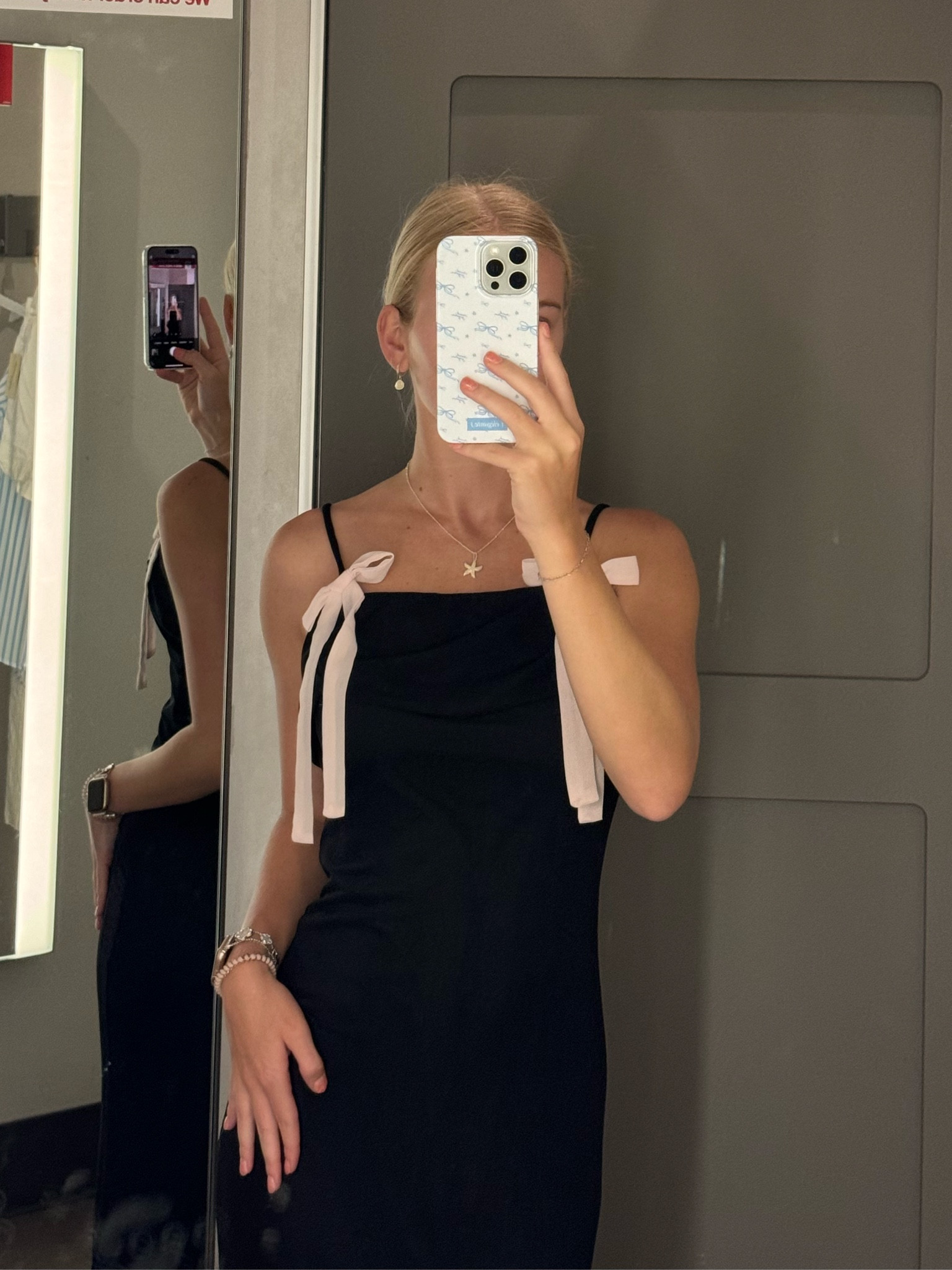 The cutest little black dress with pink bows
#target #targetfit #targetfind #littleblackdress #lbd 

#LTKFindsUnder50 #LTKStyleTip