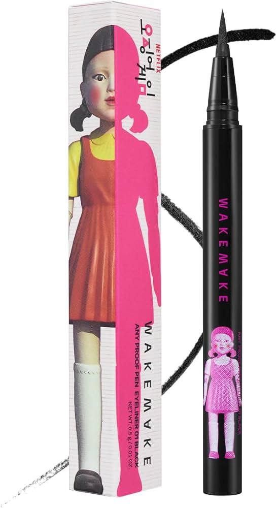 WM X NETFLIX SQUID GAME Any Proof Eyeliner 01 Black | eyeliner, water proof eye liner, korean eye liner | Amazon (US)