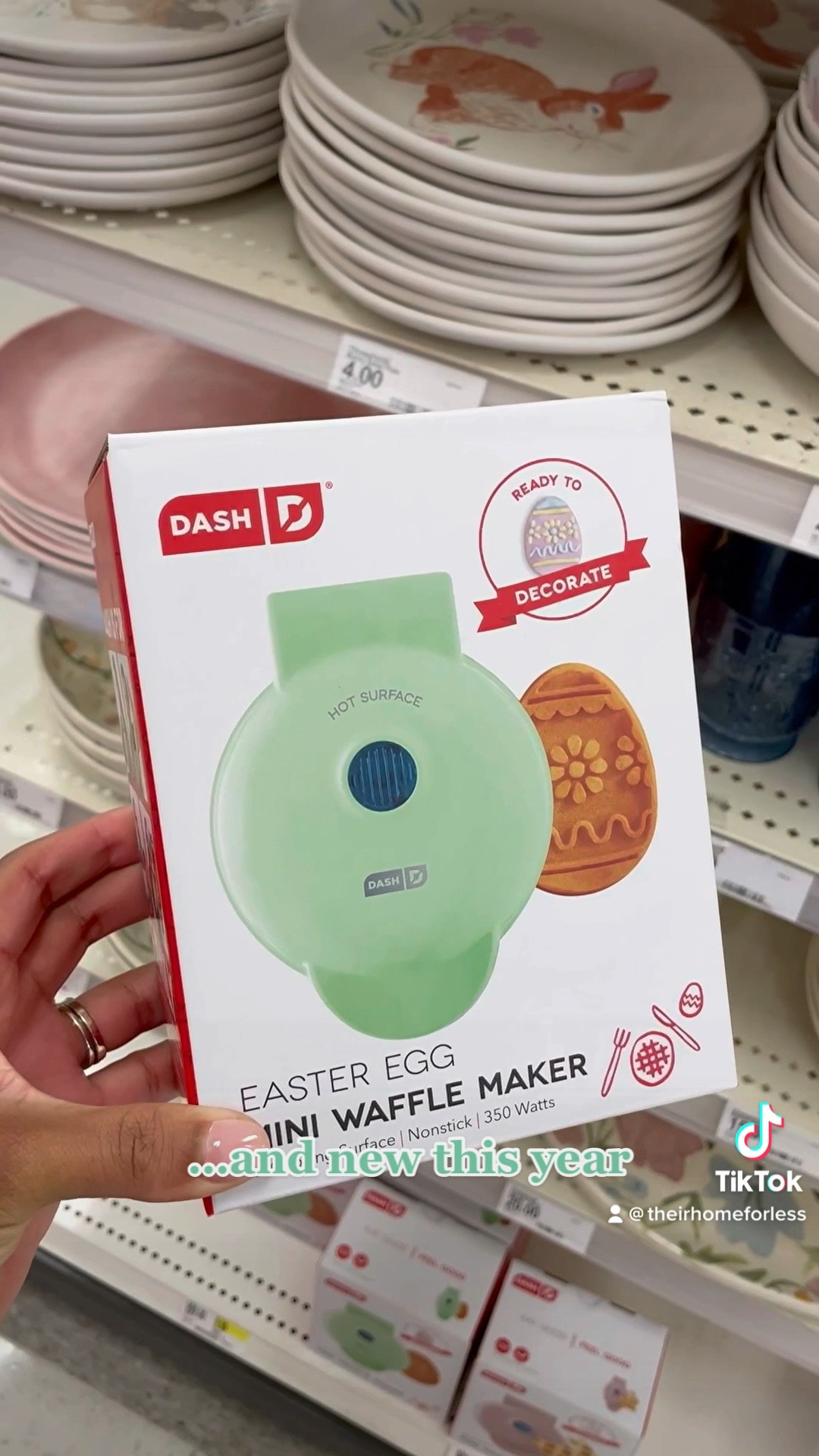 The Spring Dash Waffle Makers are back for Spring and they released the cutest Easter Egg design this year. Tap the link to find and save for spring inspo 🧇🐇

#target #targetfinds #targetstyle #targethome #breakfastsandwich #wafflemaker #breakfast #walmart #walmarthome #walmartfinds #walmartclearance #asmr #shopping #shopwithme #aesthetic #homedecor #bohostyle #modernfarmhouse #modernhome #kitchendecor #hobbylobby #fashion #walmartfinds2023 #apartmentdecor #hobbylobbyclearance #homegoods #affordablefashion #trending #porchdecor  #tjmaxx #homegoods #affordablehomedecor #shoppinghaul #entrywaydecor #dormdecor #plantparent #collegehacks #plantlovers #indoorplants #viral #consoletable #backtocollege #bedroomdecor #livingroomdecor #shelfstyling #homestyling #neutraldecor #easter #easterdecor #spring #springdecor

#LTKunder50 #LTKSeasonal #LTKhome