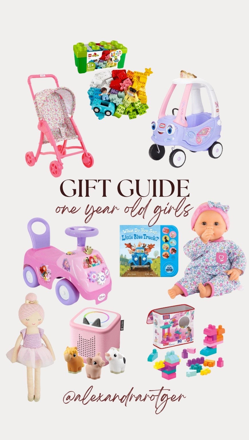 Gift guide for ONE year old girls!!👧🏼❤️

Gift guide/ baby girls/ one year old / Christmas gift ideas 

#LTKBaby #LTKGiftGuide #LTKSaleAlert