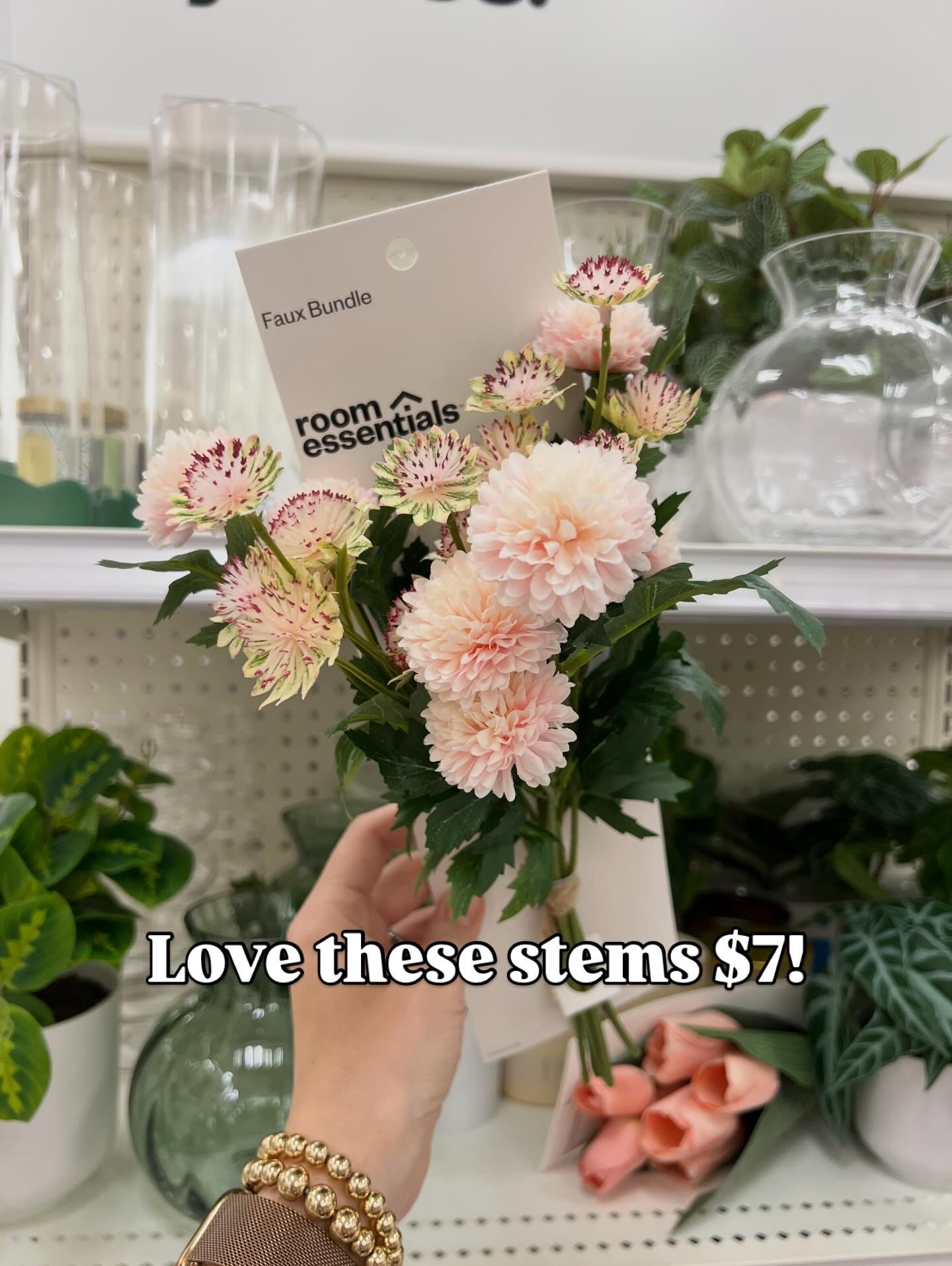 Target faux floral stem fo spring! $7