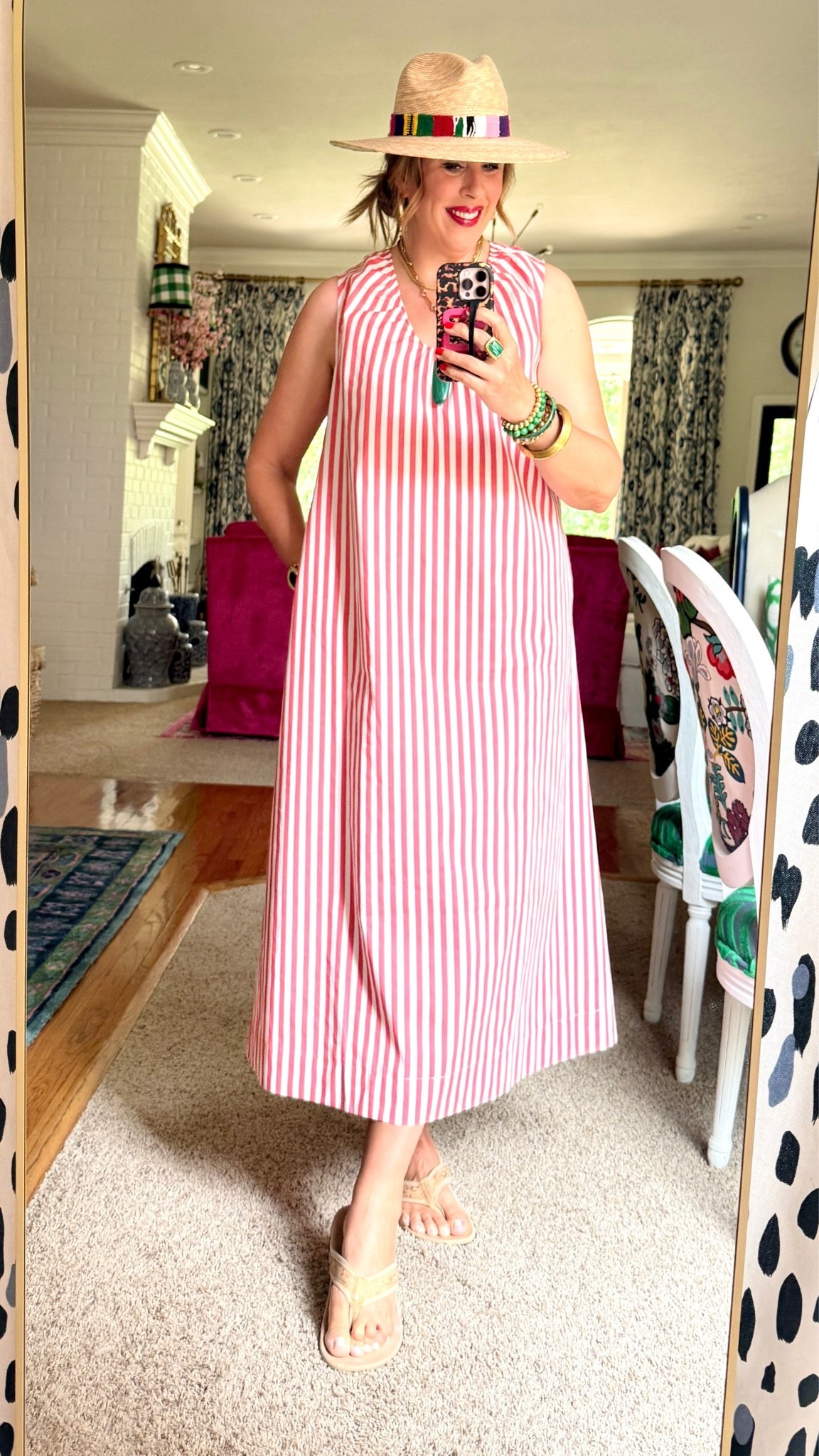 Cotton sleeveless maxi- slip lining, pockets, nice crisp weight and large variety of colors. TTS, wearing sz. M

#LTKootd #LTKOver40 #LTKmomlife
