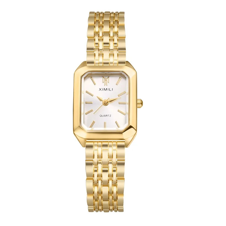 Avaner Square Watches for Women, Gold Stainless Steel Bracelet Ladies Small Face Watches, Dainty ... | Walmart (US)