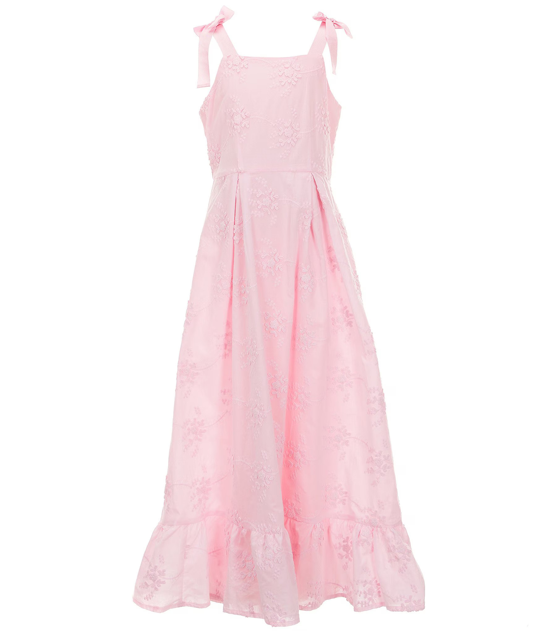 Big Girls 7-16 Lace Ribbon Maxi Dress | Dillard's