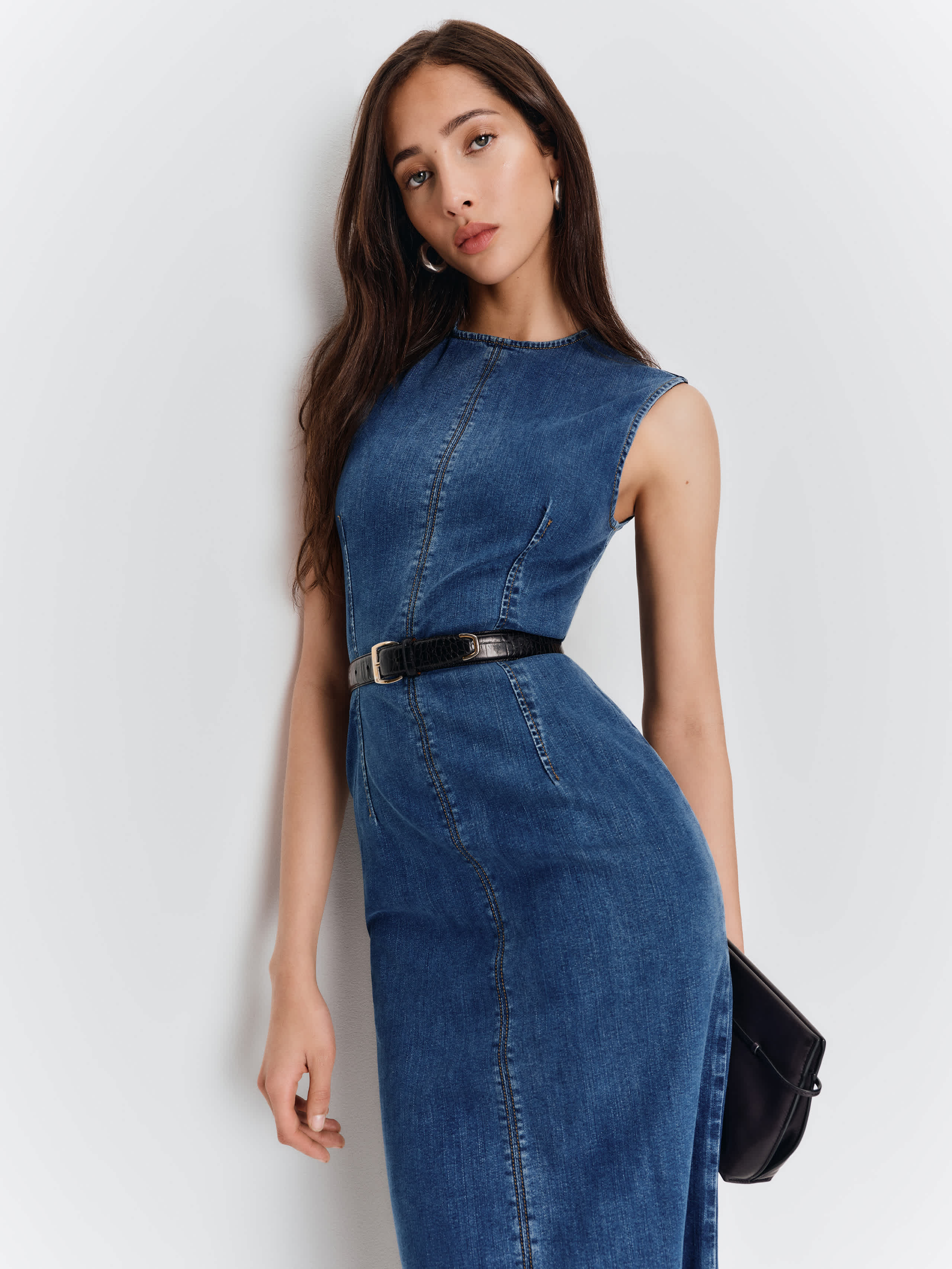 Kendi Denim Midi Dress | Reformation (Global)