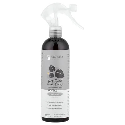 Kin+Kind, Dog Smell Coat Spray, Conditioner For Dogs, Patchouli, 12 fl oz (354 ml) | iHerb