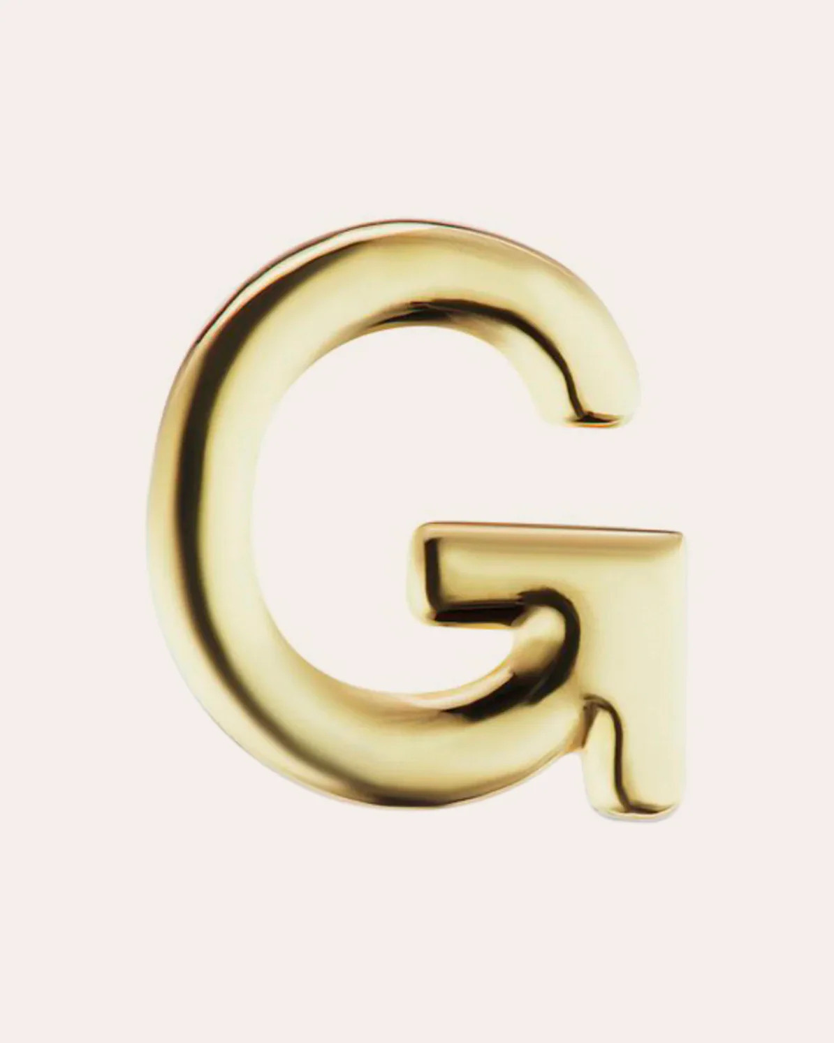 The Gild Women's Single Initial Stud Earring 14K Gold | Olivela