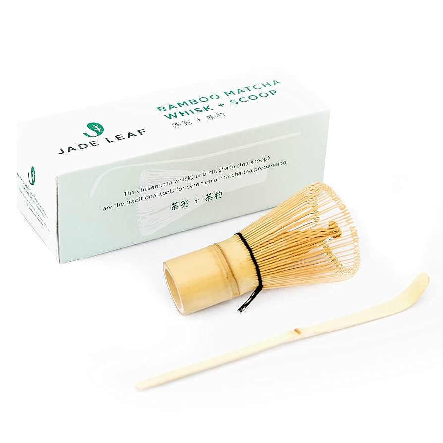 Jade Leaf Matcha Traditional Bamboo Whisk (Chasen) + Scoop (Chashaku) - Replacement Tea Set For F... | Amazon (US)