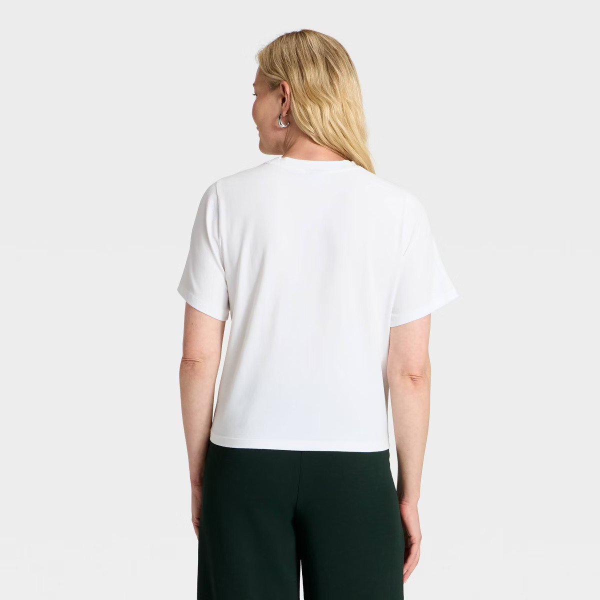 Women's Embellished T-Shirt - A New Day™ White XS | Target