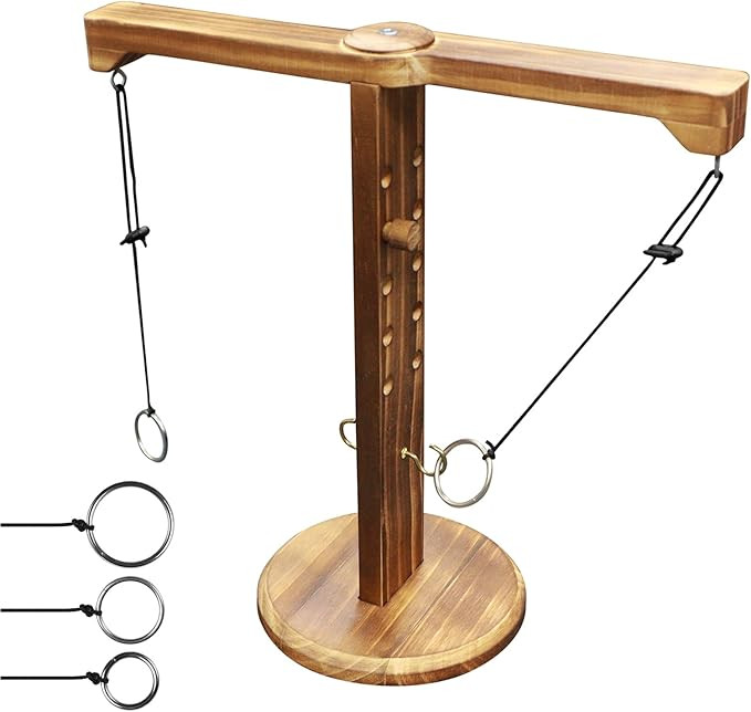 Ring Toss Game for Adults and Kids, Hook and Ring Game for Bars and Home Party, Indoor Game Outdo... | Amazon (US)