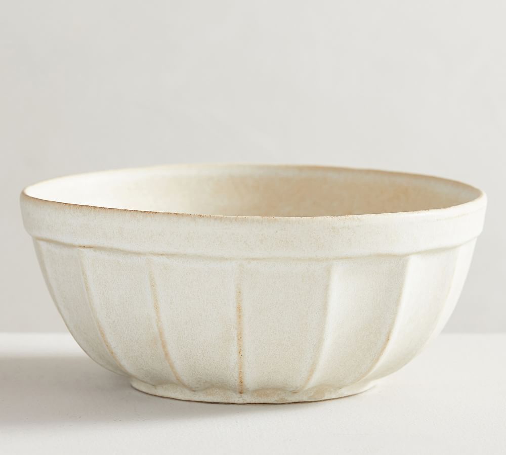 Mendocino Stoneware Serving Bowl - Ivory | Pottery Barn (US)