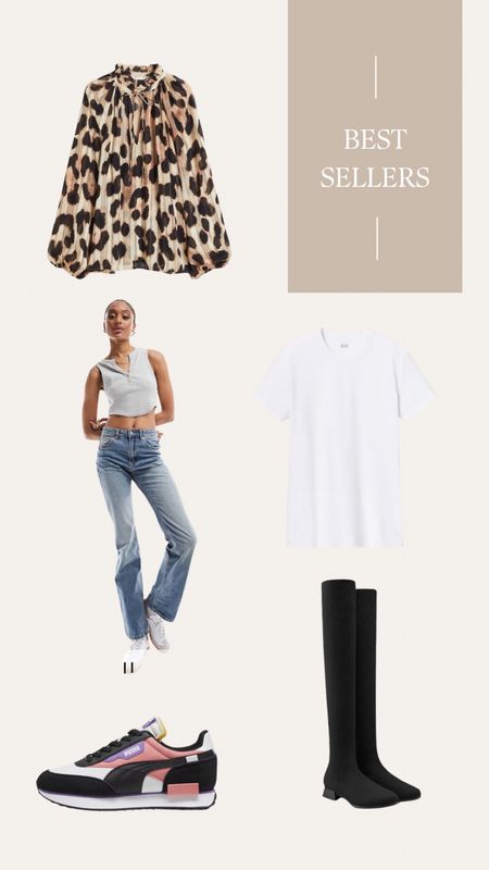 Last week’s best selling items. Leopard print blouse, tall straight jeans, pink Puma sneakers retro style, black over the knee OTK boots and the best white Uniqlo t-shirt. 



#LTKstyletip #LTKmidsize #LTKeurope