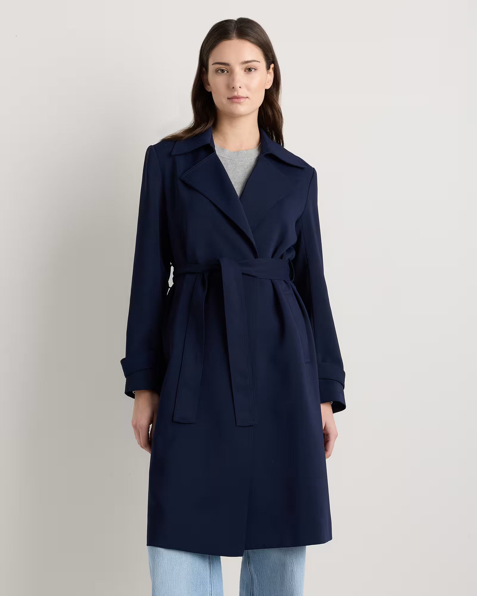 Stretch Crepe Trench Coat | Quince
