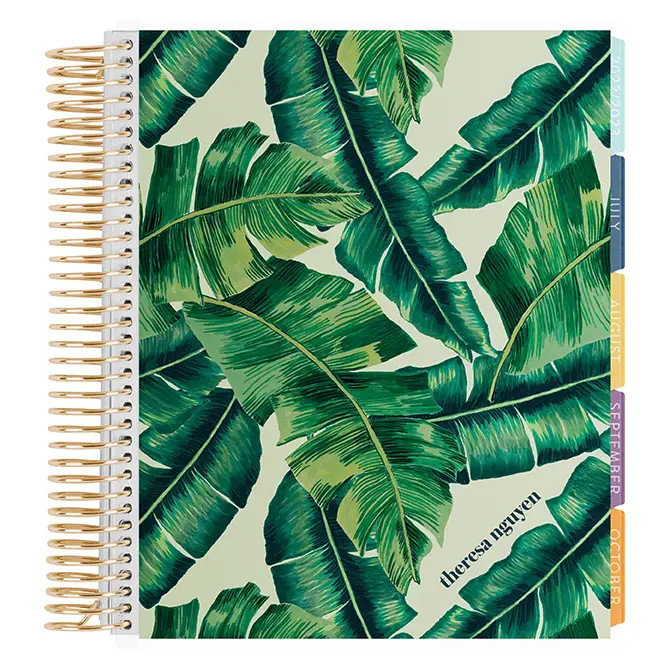 Painted Banana Leaves Monthly Planner | Erin Condren | Erin Condren