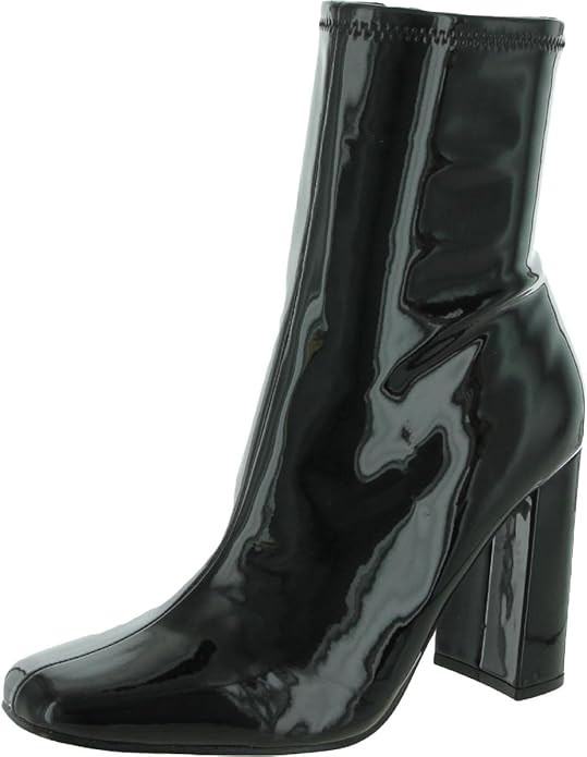 Steve Madden Womens Lynden Sequined Square Toe Mid-Calf Boots | Amazon (US)