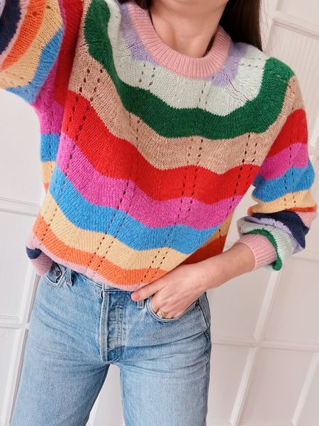 Boden Rainbow Sweater

Bright sweater, colorful sweater, rainbow sweater, happy sweater 

#LTKsalealert #LTKMostLoved #LTKSeasonal