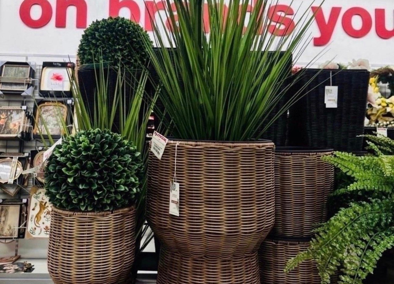 The secret to a green thumb? Good faux plants. 🌿 I am obsessed with these woven hourglass planters and the texture they add to a room. Pro tip: mix different heights and leaf styles to make your indoor jungle look intentional and lush. Found these gems today and had to share! 🪴✨

#LTKHome