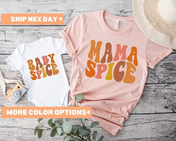 Mama Spice and Baby Spice Shirt Thanksgiving Mommy and Me - Etsy | Etsy (US)