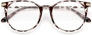 Gaoye Blue Light Blocking Glasses, Retro Round Eyewear Frame Anti Eyestrain Computer Glasses for ... | Amazon (US)