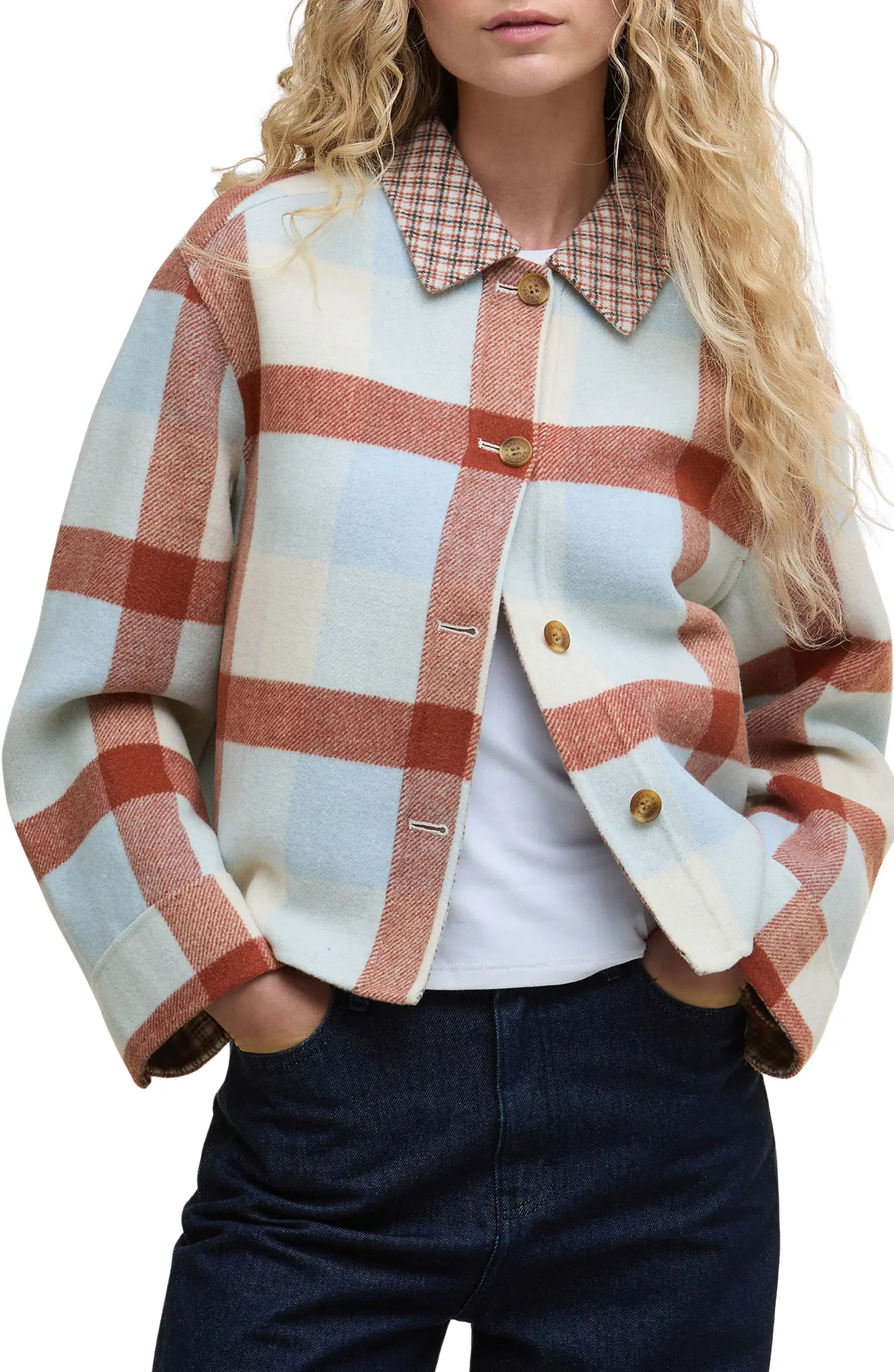 Barbour Robyn Wool Blend Shirt Jacket | Nordstrom | Nordstrom