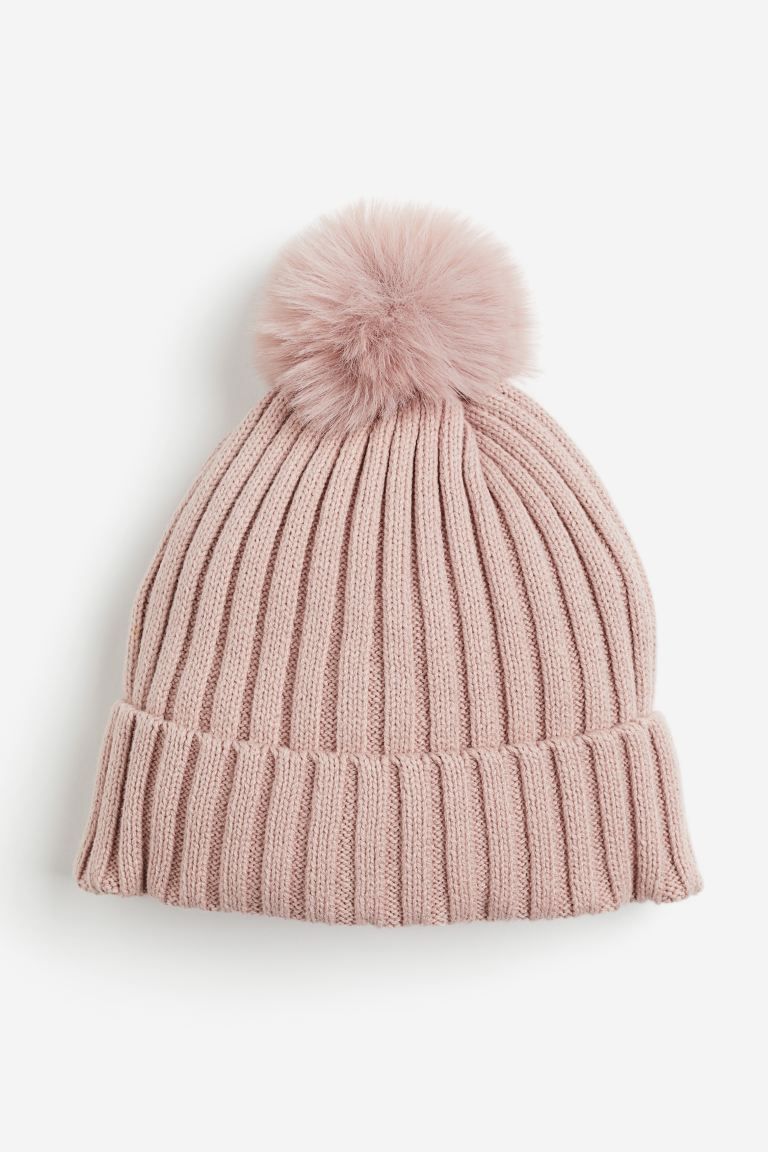 Rib-knit Pompom Hat | H&M (US + CA)