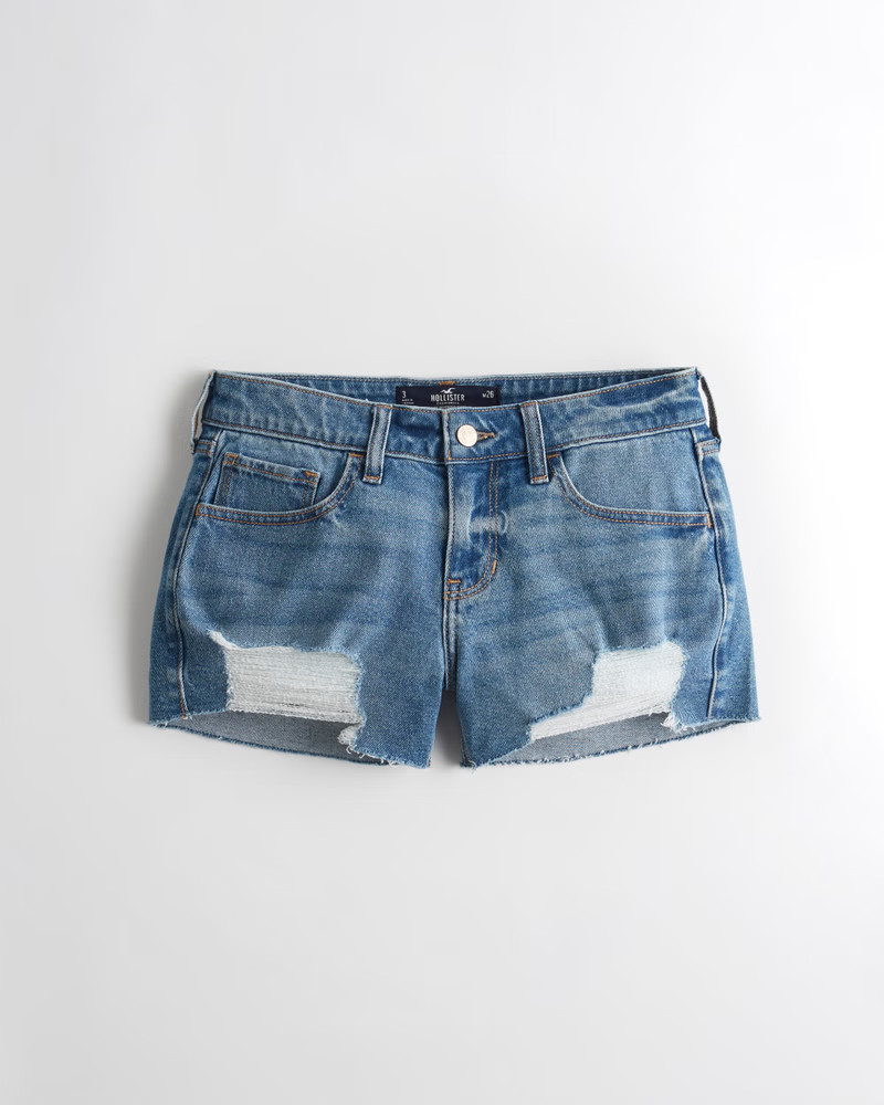 Vintage Stretch Low-Rise Denim Boyfriend Short 3" | Hollister (US)