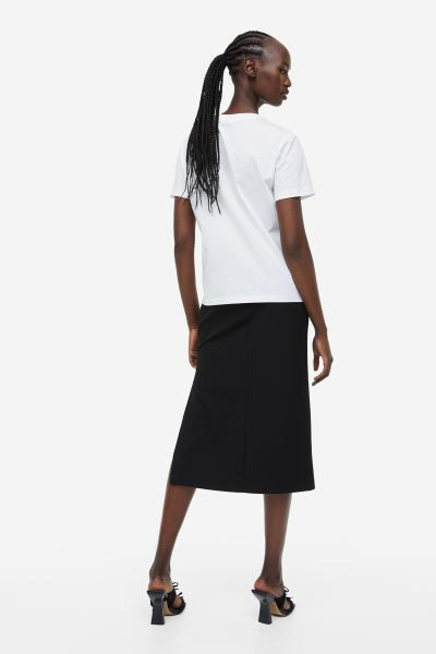 Cotton T-shirt - White - Ladies | H&M US | H&M (US + CA)