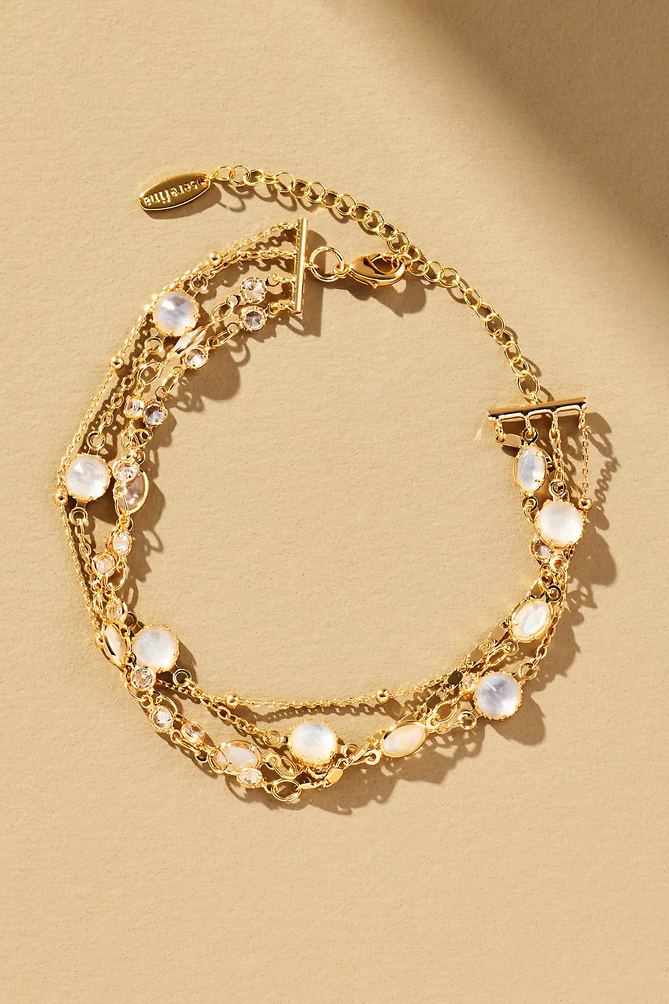 Layered Crystal Bracelet | Anthropologie (US)