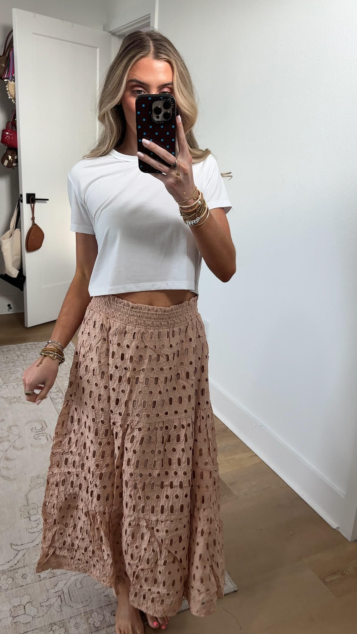 Amazon size small Qiaomai 2026 Summer Casual Eyelet Maxi Skirt for Womens Cotton Hollow Out Boho Beach Vacation Skirt

#LTKSeasonal #LTKootd #LTKSaleAlert