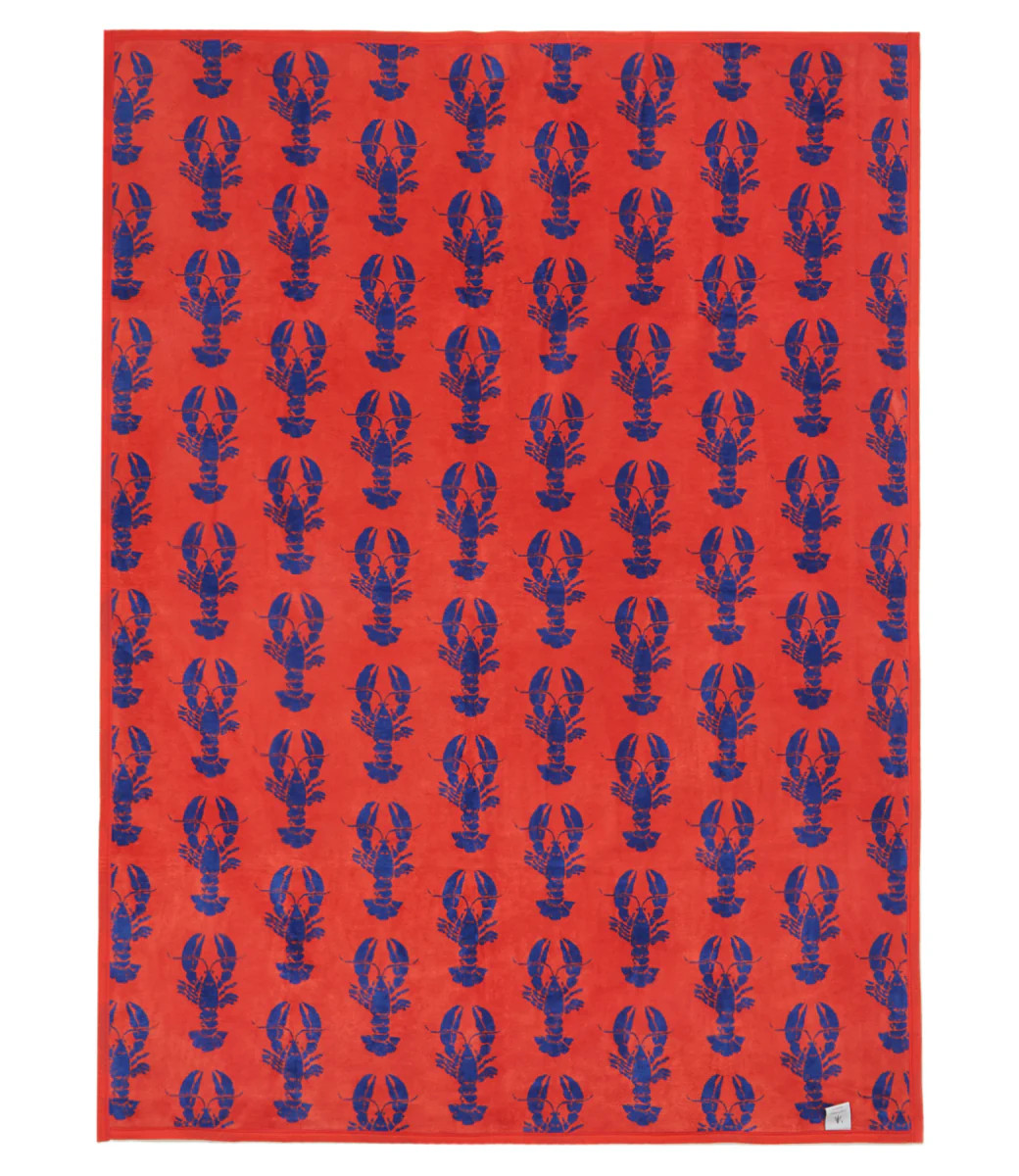 Lobster Shack Navy Blanket | ChappyWrap
