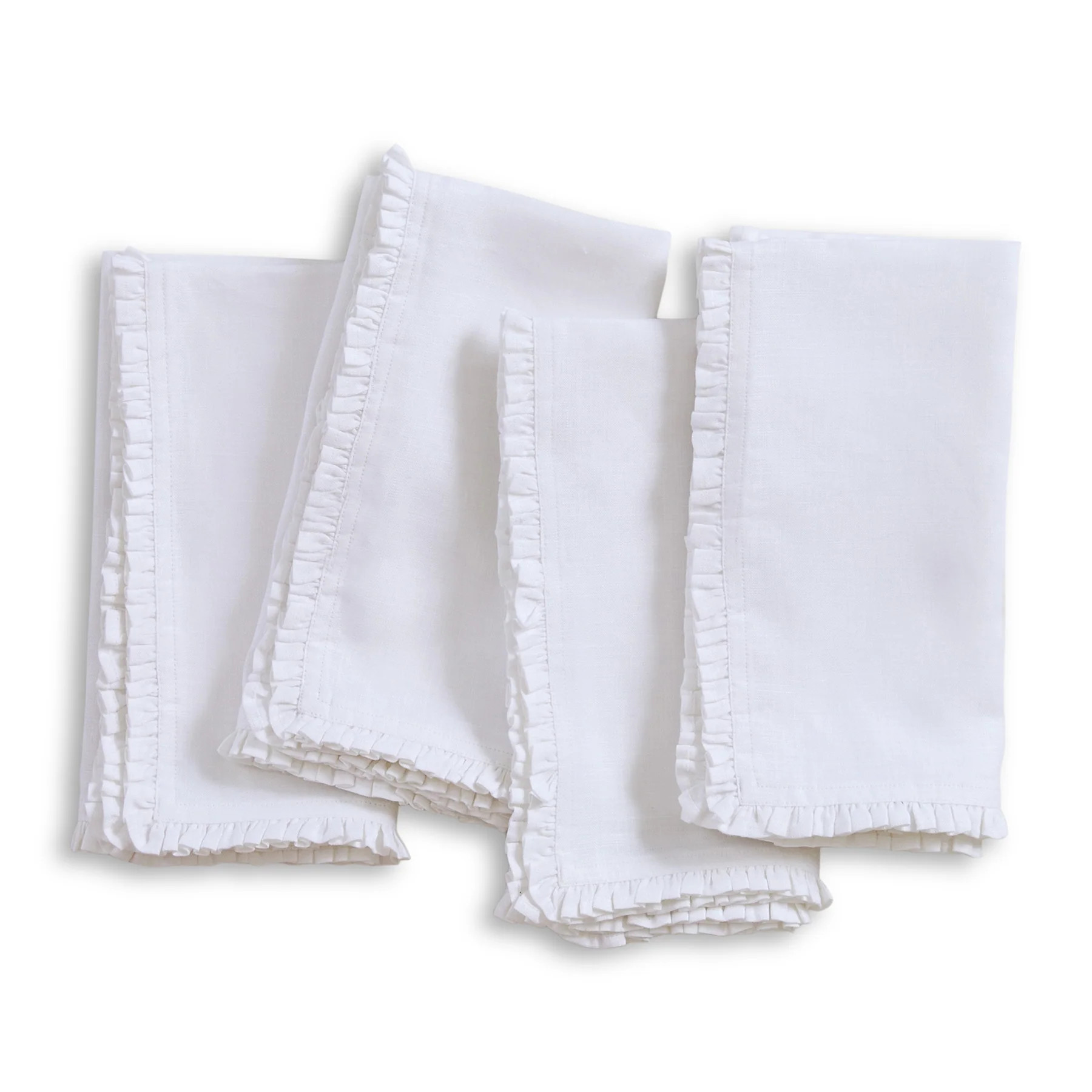 Juliette Ruffle Napkins, Set of 4 | Solino Home