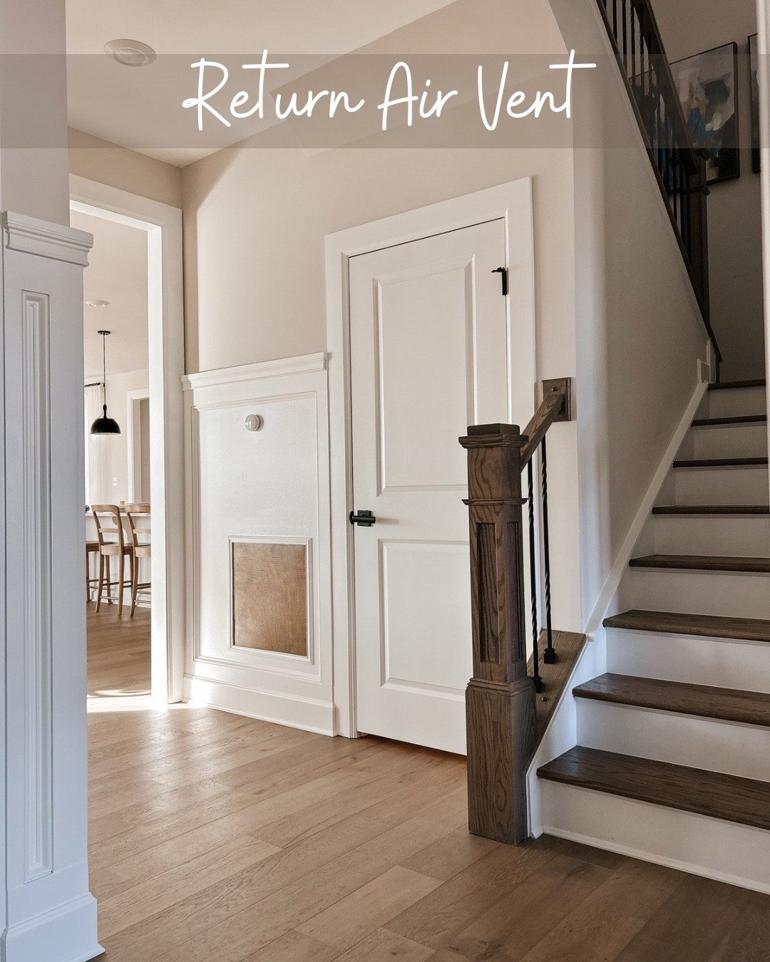 Out with the basic dusty vents, in with a foyer upgrade ✨💨 Did this for under $50 and it completely changed the vibe! Want the full supply list so you can do it too? 

#LTKHome #LTKFindsUnder50 #LTKOver40