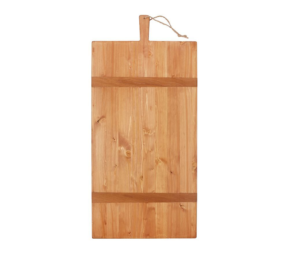 Reclaimed Pine Wood Rectangle Cheese Board, Large 16&amp;quot; W x 28.5&amp;quot; L | Pottery Barn (US)