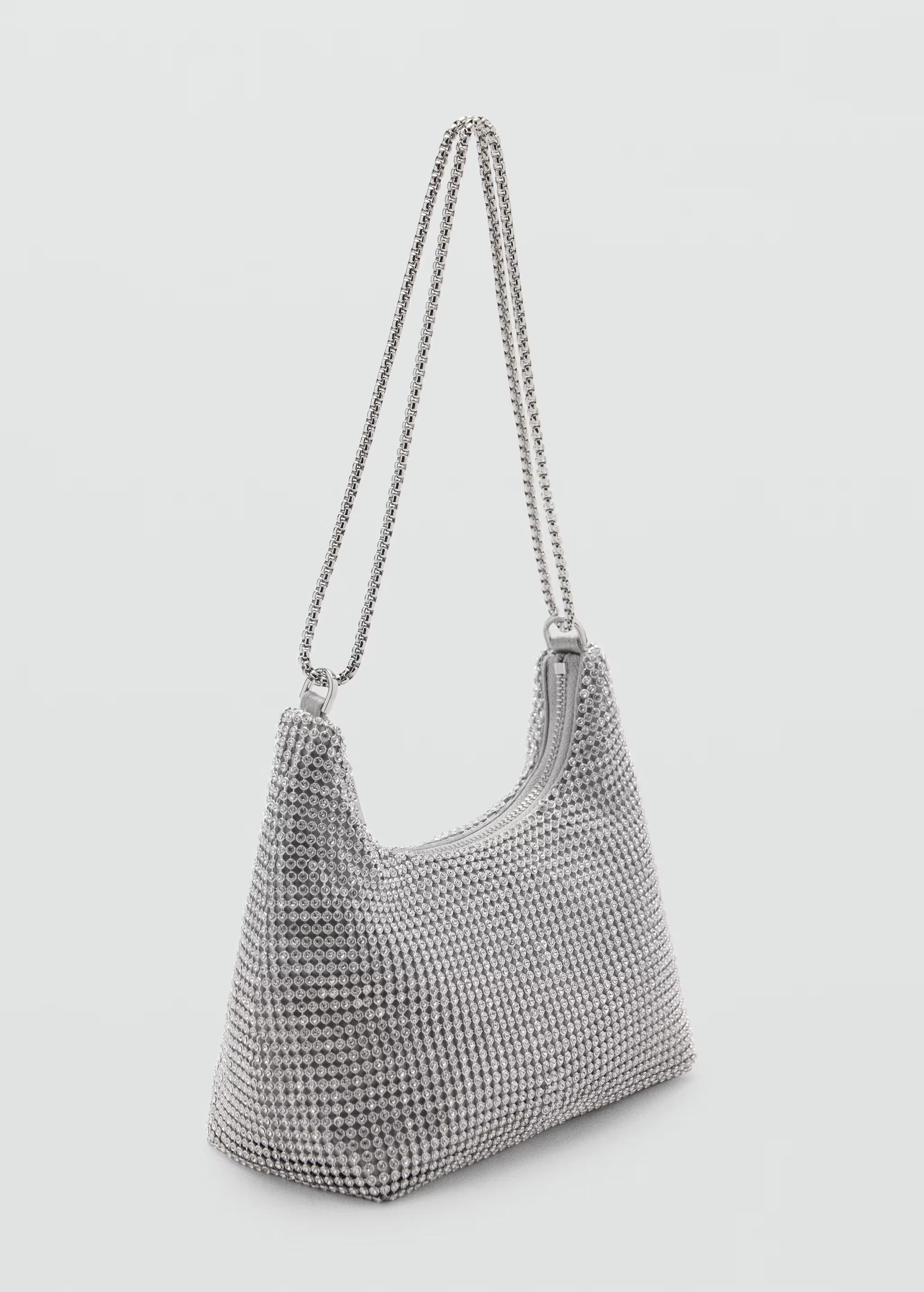 Chain bag with crystals - Women | MANGO United Kingdom | MANGO (UK)