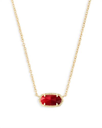Elisa Pendant Necklace in Dark Red | Kendra Scott