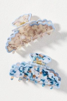 Textured Scalloped Claw Clip | Anthropologie (US)