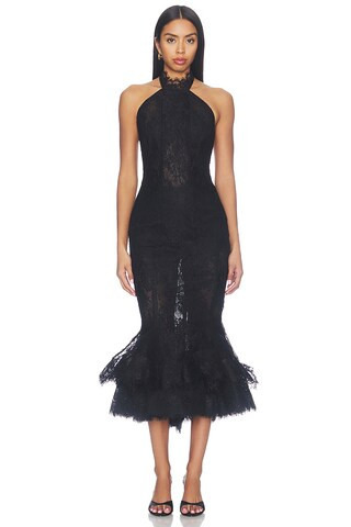 V. Chapman Freya Dress in Black Lace from Revolve.com | Revolve Clothing (Global)