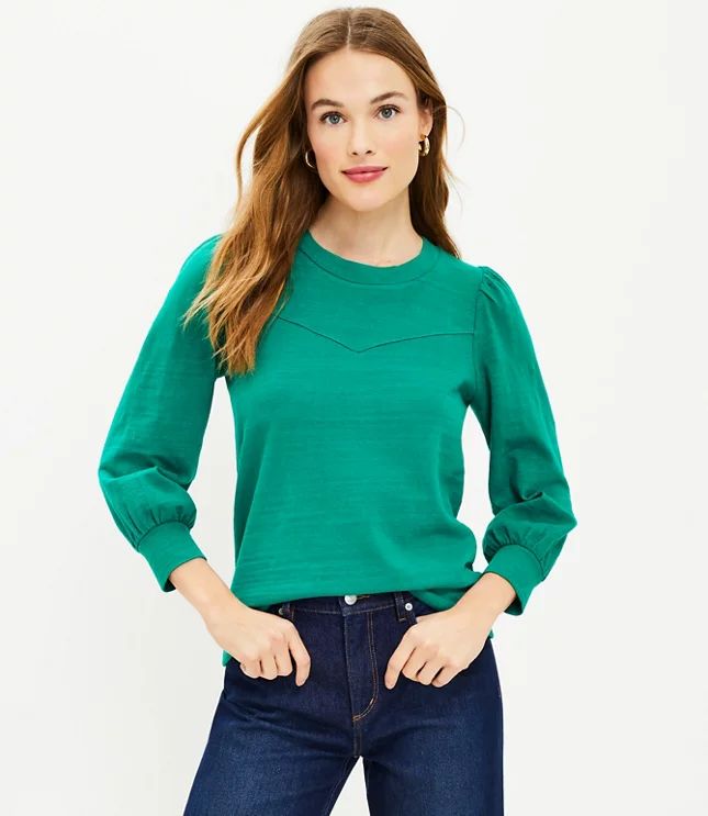 Puff Sleeve Sweatshirt | LOFT